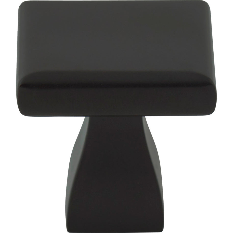 Elements 449MB: 1" Hadly Square Cabinet Knob - Matte Black