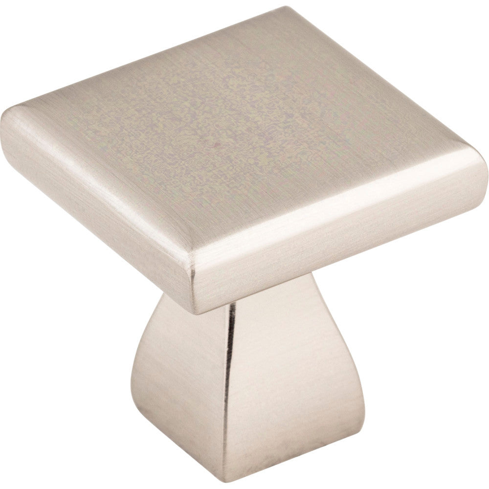 Elements 449SN: 1" Hadly Square Cabinet Knob - Satin Nickel