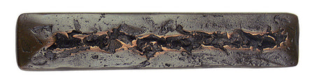 Hawk Hill 450BI: 4" cc Glacier Cabinet Pull - Black Iron