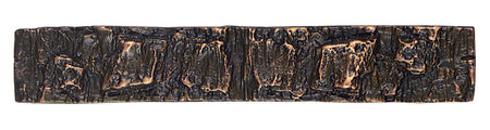 Hawk Hill 460CO: 4" cc Bark Cabinet Pull - Copper