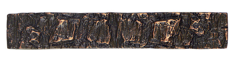 Hawk Hill 460BI: 4" cc Bark Cabinet Pull - Black Iron