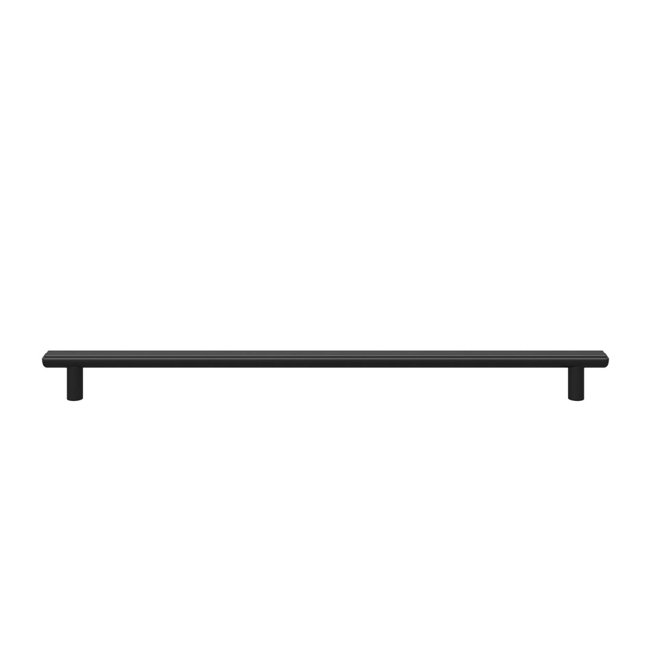 Atlas A6037-BL: 12" cc Finderne Cabinet Pull - Matte Black