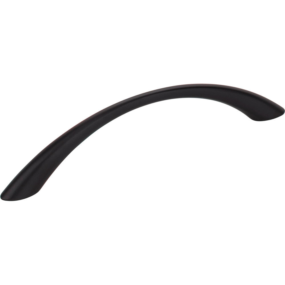 Elements 4655BLK: 128 mm cc Verona Bow Cabinet Pull - Black