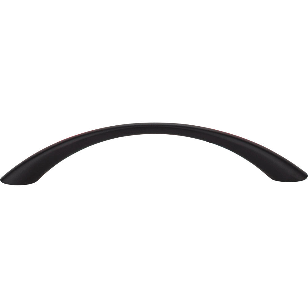 Elements 4655BLK: 128 mm cc Verona Bow Cabinet Pull - Black