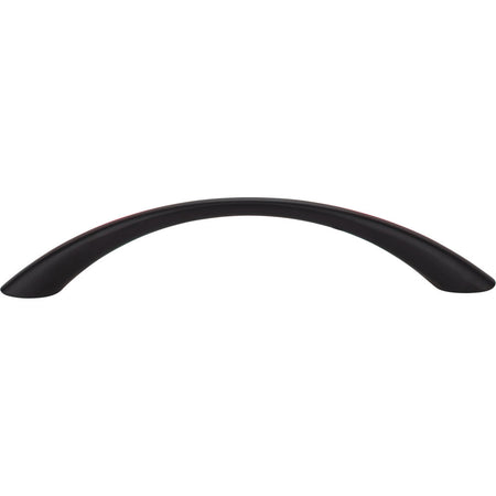 Elements 4655BLK: 128 mm cc Verona Bow Cabinet Pull - Black