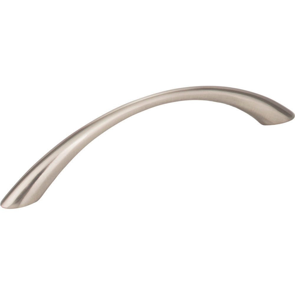 Elements 4655SN: 128 mm cc Verona Bow Cabinet Pull - Satin Nickel