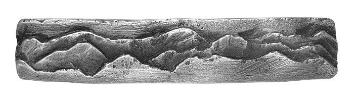 Hawk Hill 473BL: 4" cc Mountains Cabinet Pull - Black