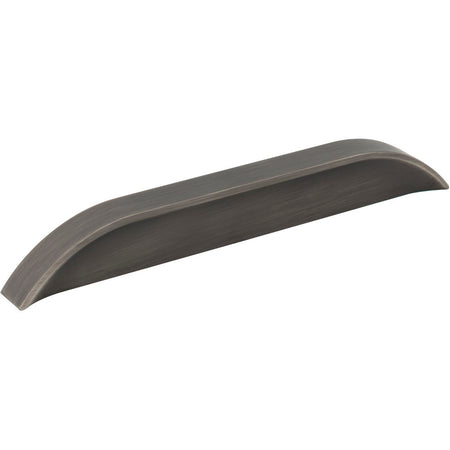 Jeffrey Alexander 484-128160BNBDL: 128mm cc Elara Tab Cabinet Pull - Brushed Pewter