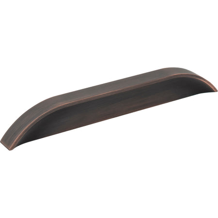 Jeffrey Alexander 484-128160DBAC: 128mm cc Elara Tab Cabinet Pull - Brushed Oil Rubbed Bronze