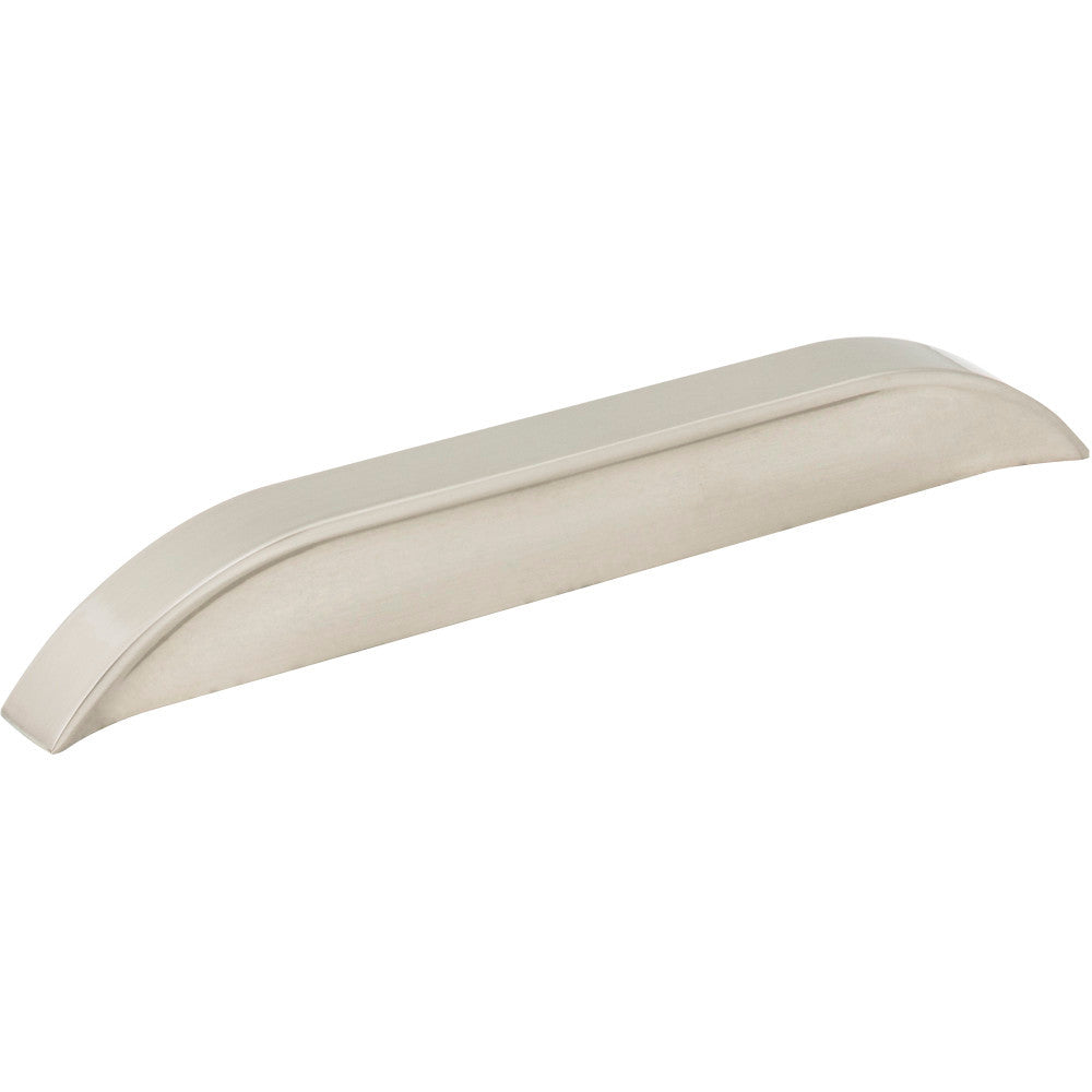 Jeffrey Alexander 484-128160SN: 128mm cc Elara Tab Cabinet Pull - Satin Nickel