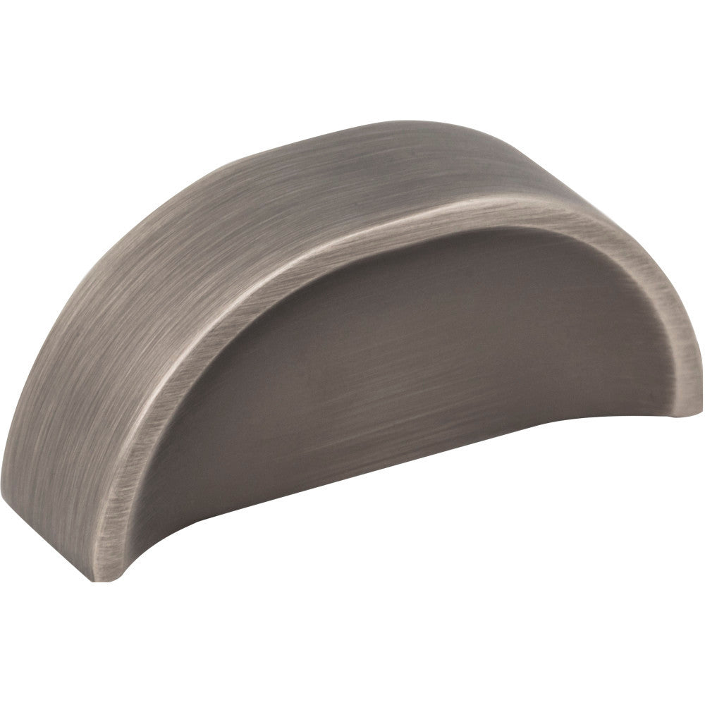 Jeffrey Alexander 484-32BNBDL: 32mm Elara Tab Cabinet Knob - Brushed Pewter