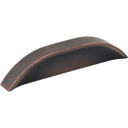 Jeffrey Alexander 484-396DBAC: 3" cc Elara Tab Cabinet Pull - Brushed Oil Rubbed Bronze