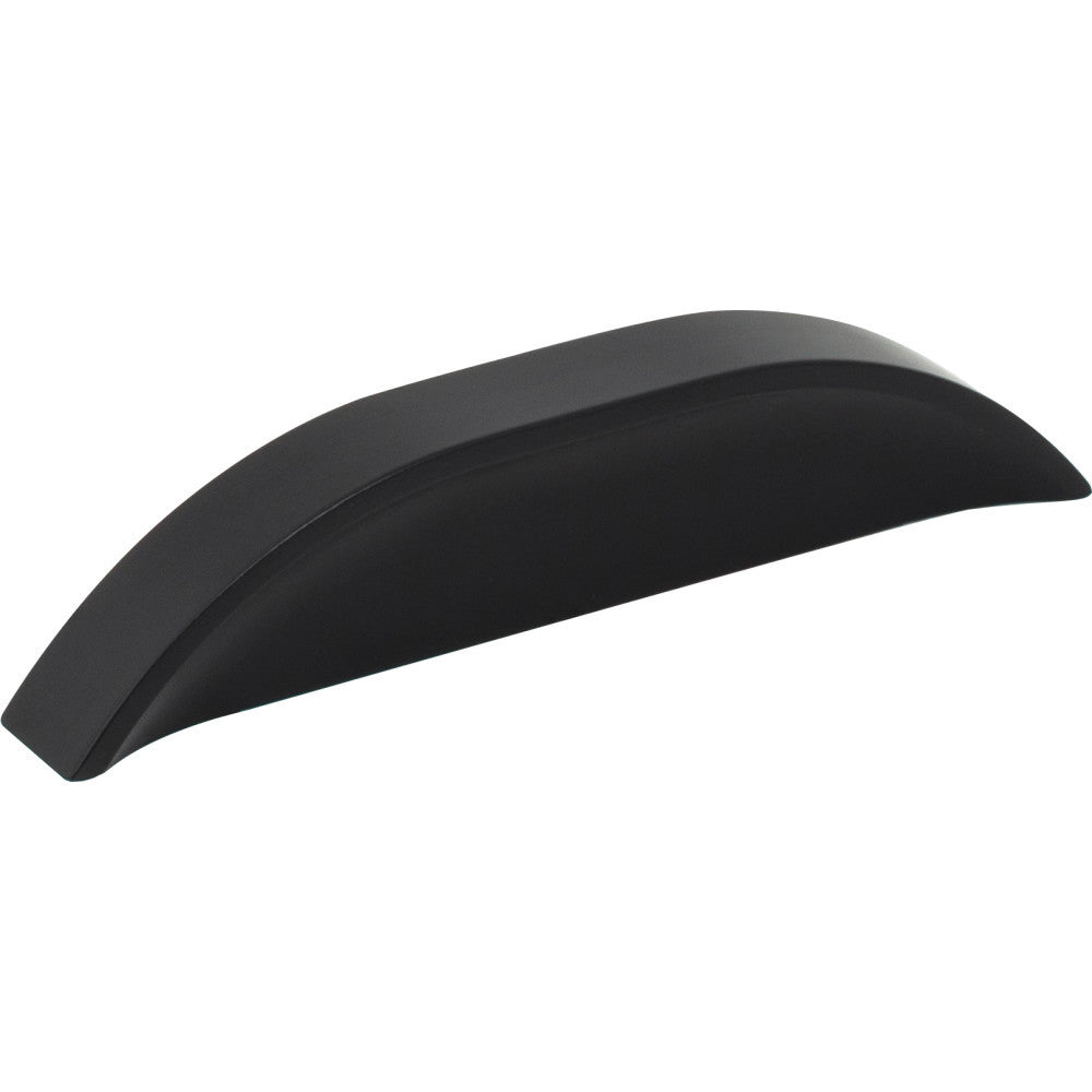 Jeffrey Alexander 484-396MB: 3" cc Elara Tab Cabinet Pull - Matte Black