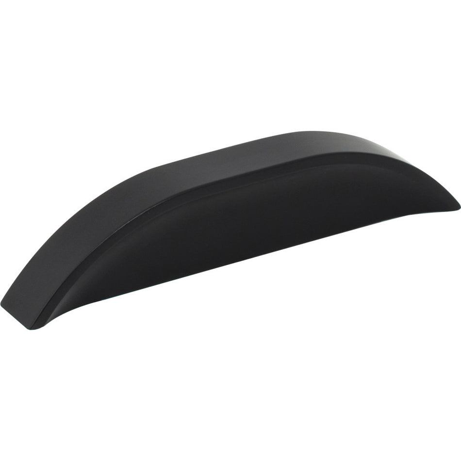 Jeffrey Alexander 484-396MB: 3" cc Elara Tab Cabinet Pull - Matte Black