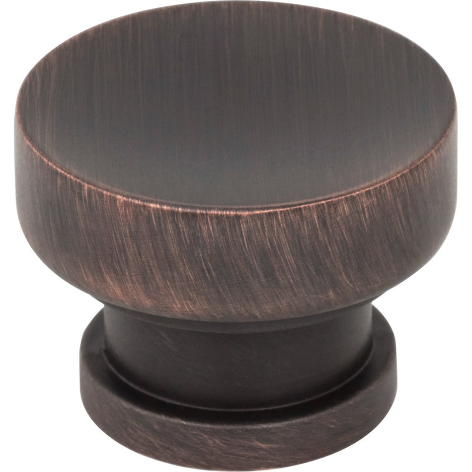 Jeffrey Alexander 484DBAC: 1-1/4" Elara Round Cabinet Knob - Brushed Oil Rubbed Bronze