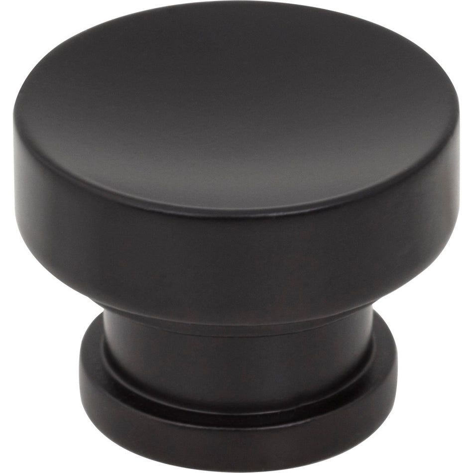 Jeffrey Alexander 484MB: 1-1/4" Elara Round Cabinet Knob - Matte Black