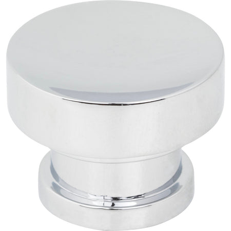 Jeffrey Alexander 484PC: 1-1/4" Elara Round Cabinet Knob - Polished Chrome