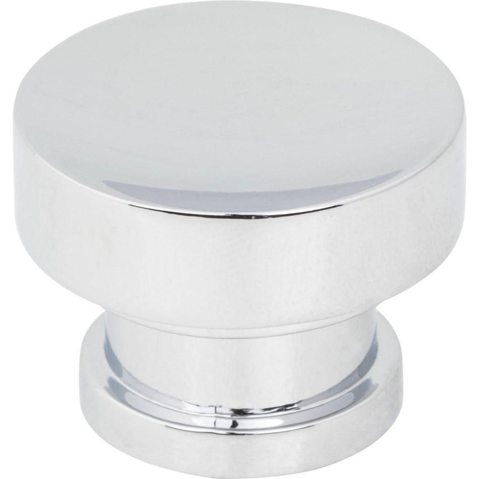 Jeffrey Alexander 484PC: 1-1/4" Elara Round Cabinet Knob - Polished Chrome