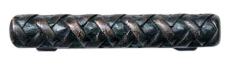 Hawk Hill 494SP: 4" cc Crosshatch Cabinet Pull - Satin Pewter