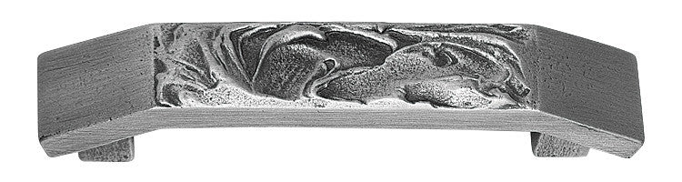 Hawk Hill 496SP: 4-1/8" cc Rustic Cabinet Pull - Satin Pewter