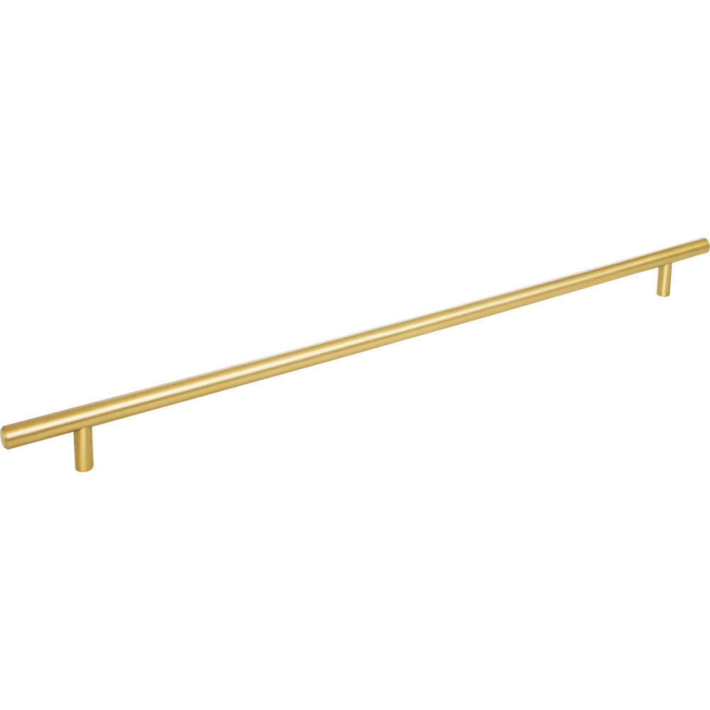 Elements 496BG: 416 mm cc Naples Round Bar Cabinet Pull - Brushed Gold