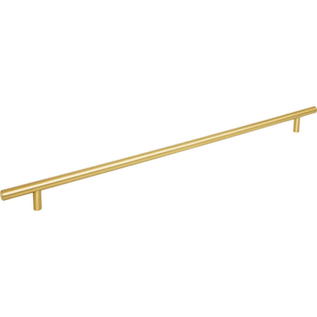 Elements 496BG: 416 mm cc Naples Round Bar Cabinet Pull - Brushed Gold