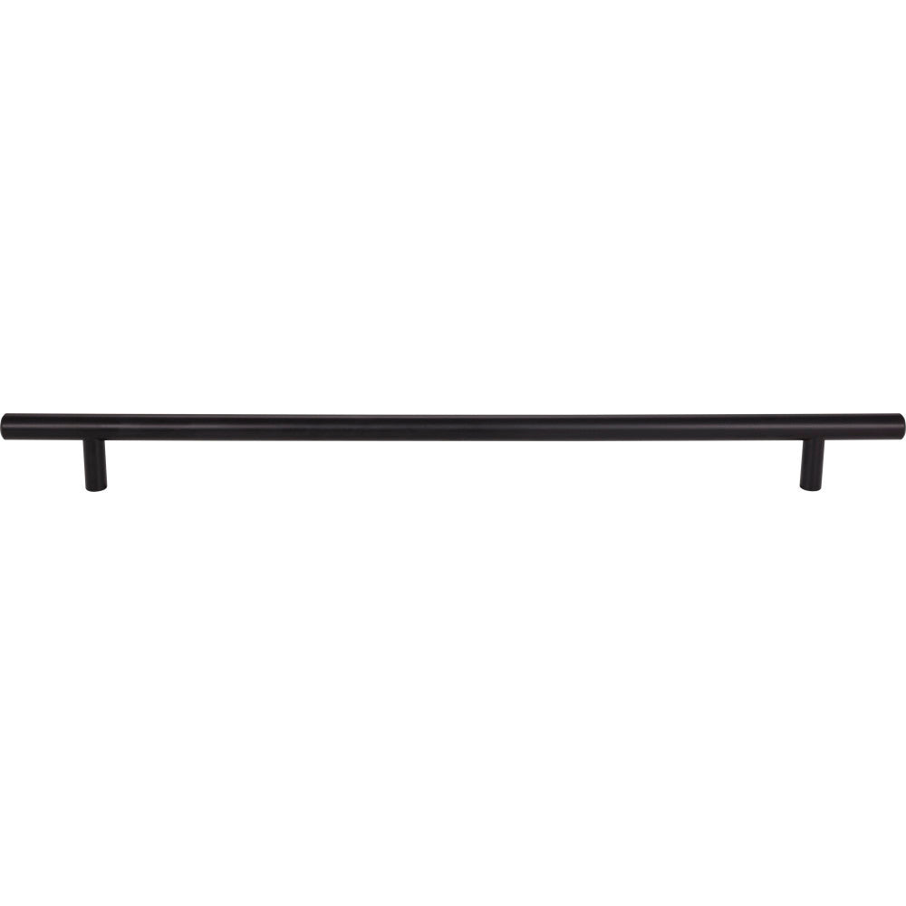 Elements 496MB: 416 mm cc Naples Round Bar Cabinet Pull - Matte Black