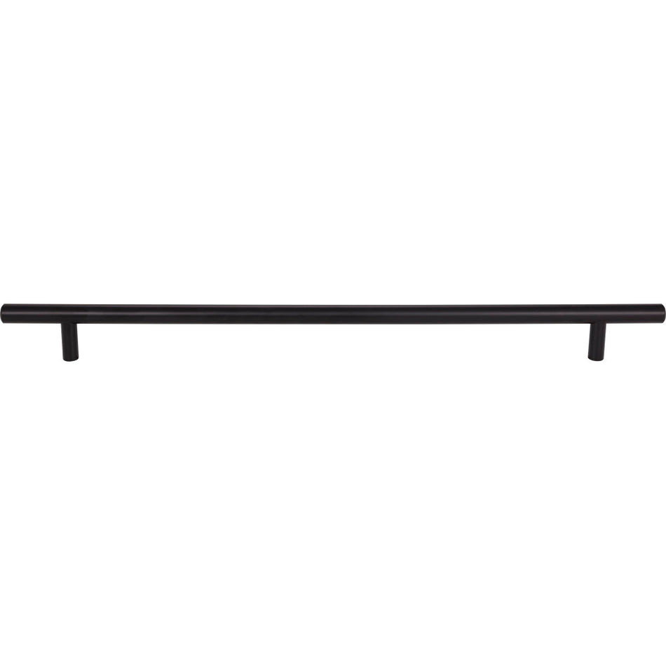 Elements 496MB: 416 mm cc Naples Round Bar Cabinet Pull - Matte Black