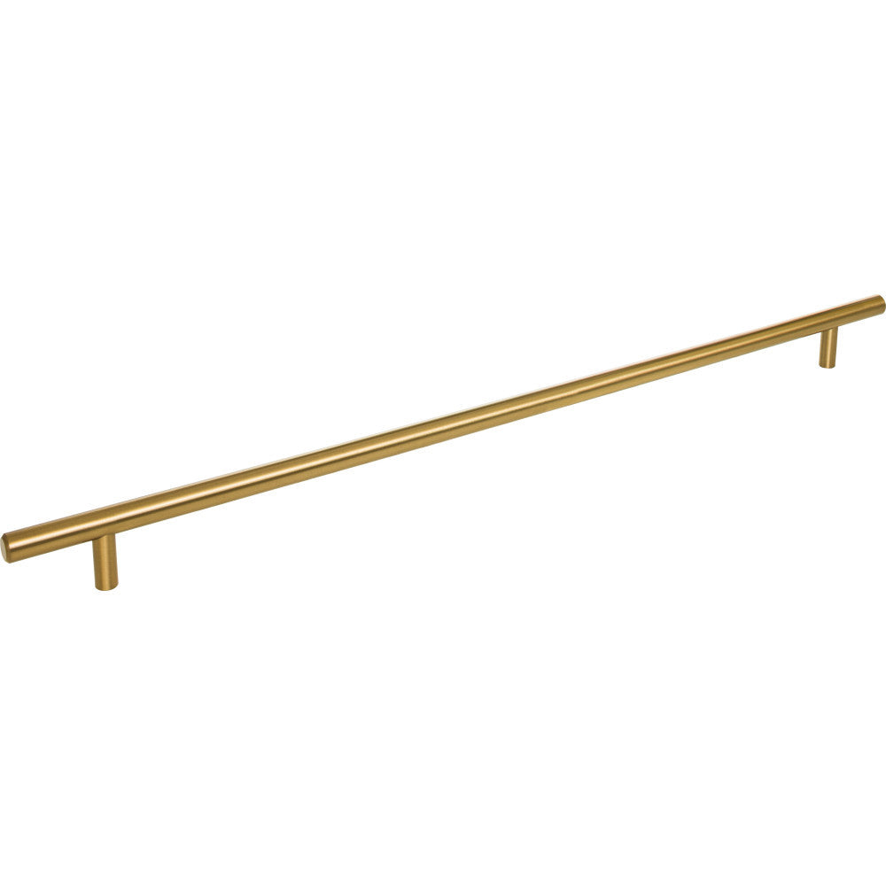 Elements 496SBZ: 416 mm cc Naples Round Bar Cabinet Pull - Satin Bronze