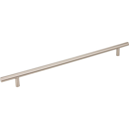 Elements 496SN: 416 mm cc Naples Round Bar Cabinet Pull - Satin Nickel