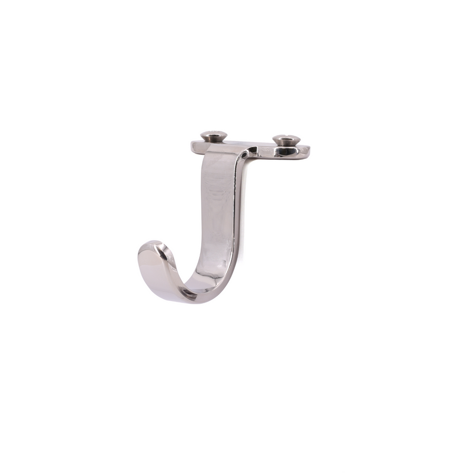 Sugatsune 4HJU-40M: 44mm Undermount Utility Hook - Mirror Stainless Steel