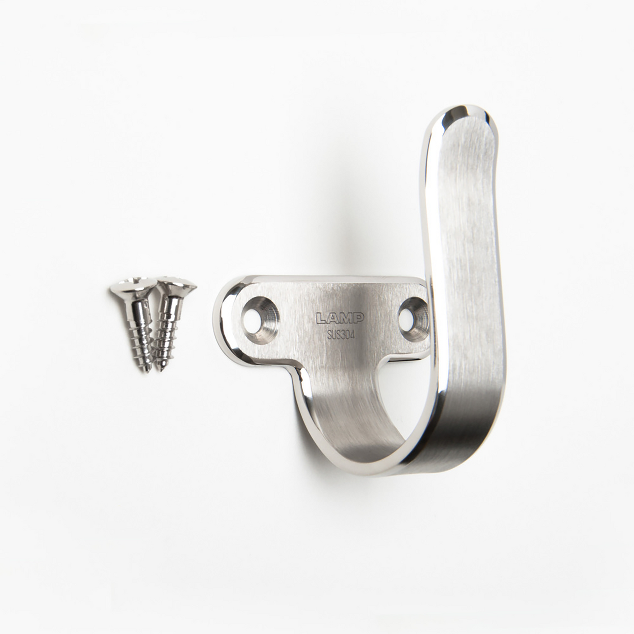 Sugatsune 4H-65TT: 80mm Utility Hook  - Mirror/Satin Stainless Steel