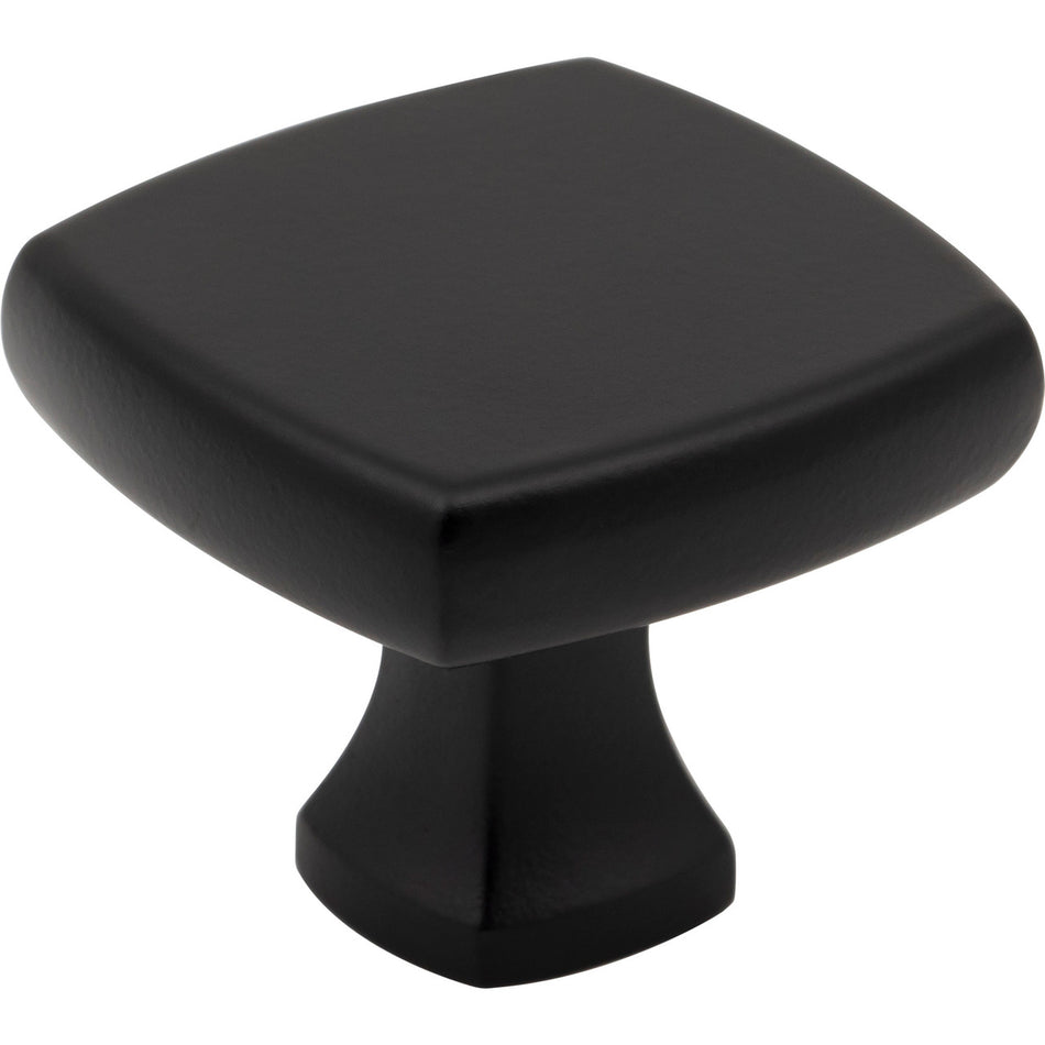 Jeffrey Alexander 663MB: 1-3/8" Griffin Square Cabinet Knob - Matte Black