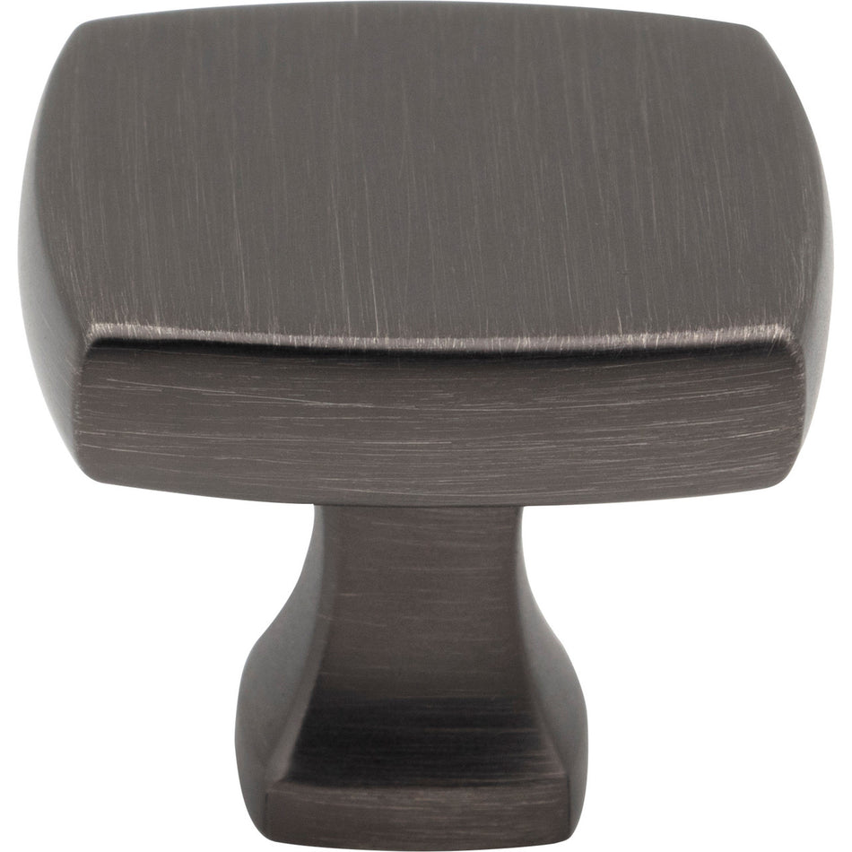 Jeffrey Alexander 663BNBDL: 1-3/8" Griffin Square Cabinet Knob - Brushed Pewter