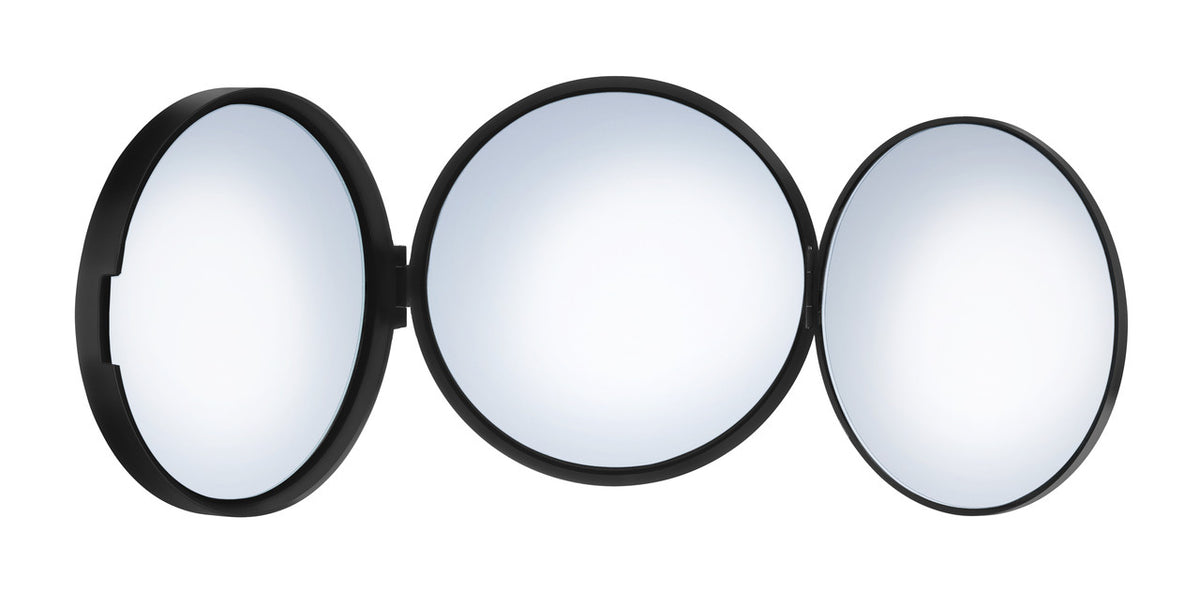 Smedbo FB623: Outline Lite Freestanding Travel/Make-Up Mirror - Matte Black