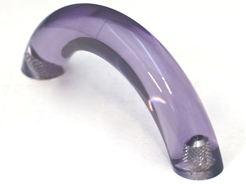 Cal Crystal 5-501-1: 3" cc Exxel Bow Cabinet Pull - Clear Orchid