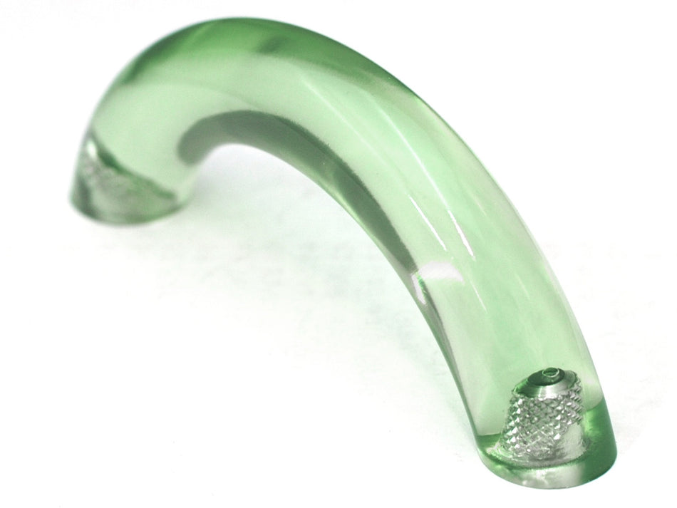Cal Crystal 5-505-1: 3" cc Exxel Bow Cabinet Pull - Clear Kiwi