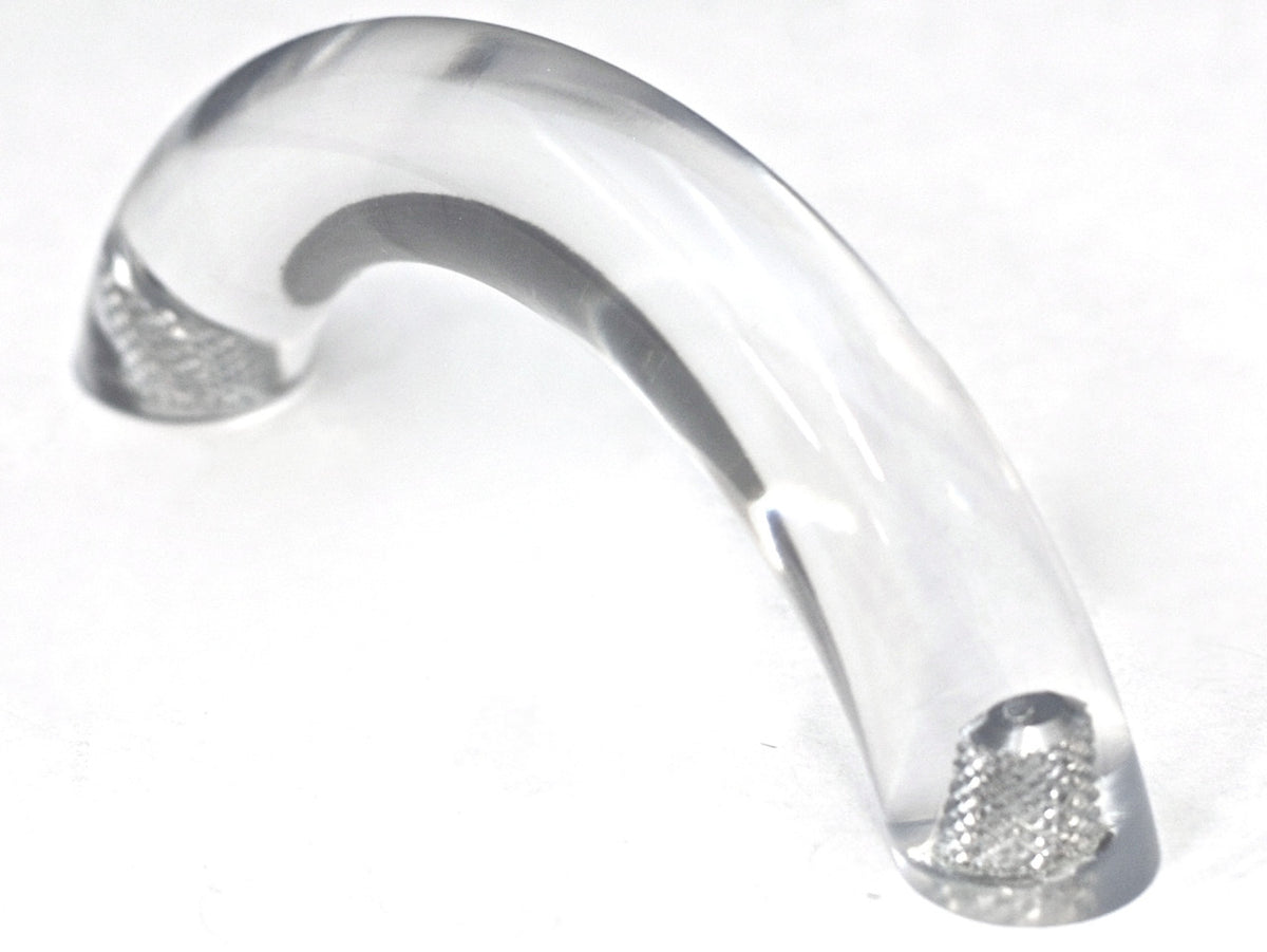 Cal Crystal 5-508-1: 3" cc Exxel Bow Cabinet Pull - Clear Ice