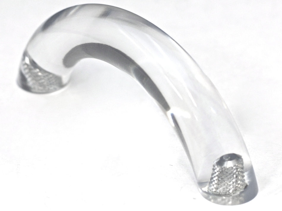 Cal Crystal 5-508-1: 3" cc Exxel Bow Cabinet Pull - Clear Ice