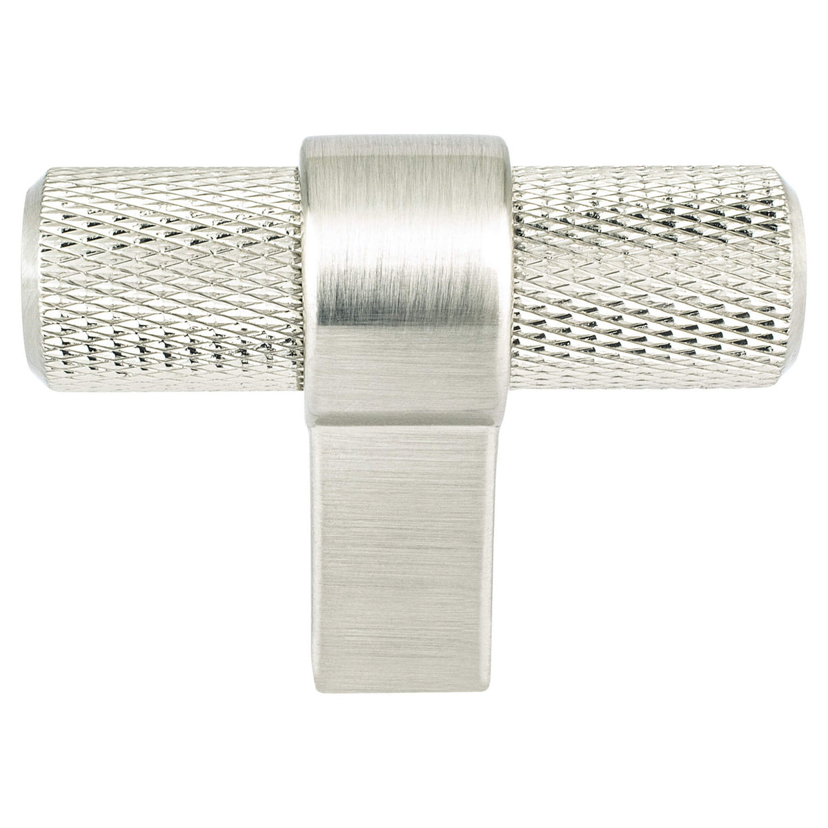 Berenson 5024-4BPN: 2" Radial Reign T-Bar Cabinet Knob - Brushed Nickel