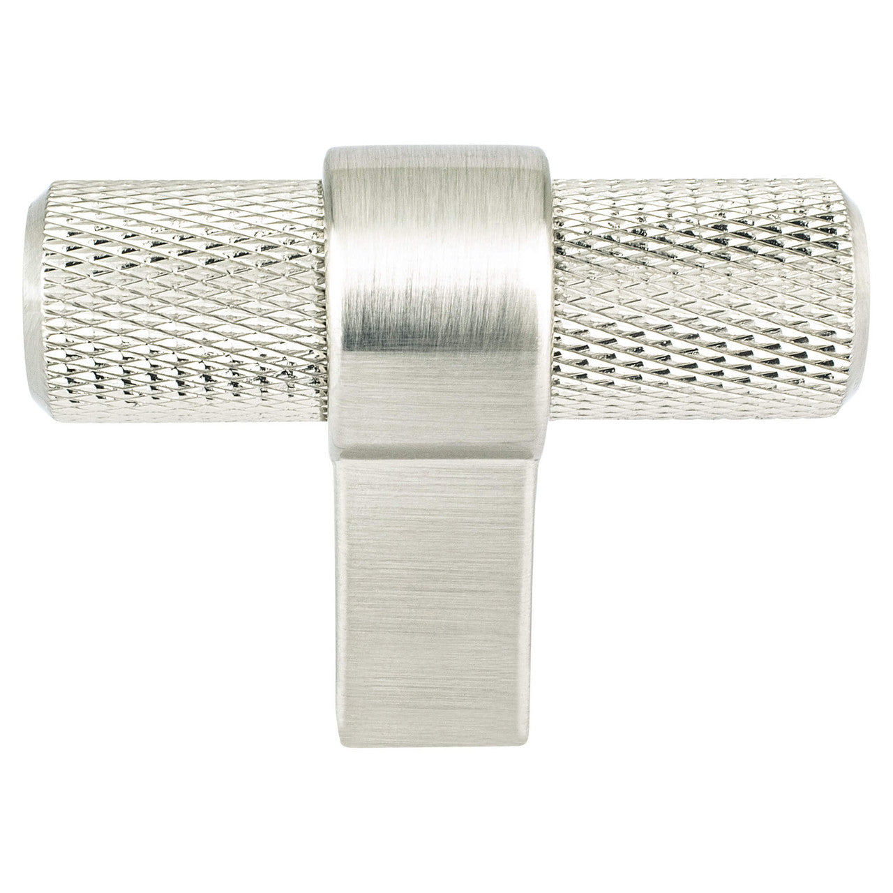 Berenson 5024-4BPN: 2" Radial Reign T-Bar Cabinet Knob - Brushed Nickel