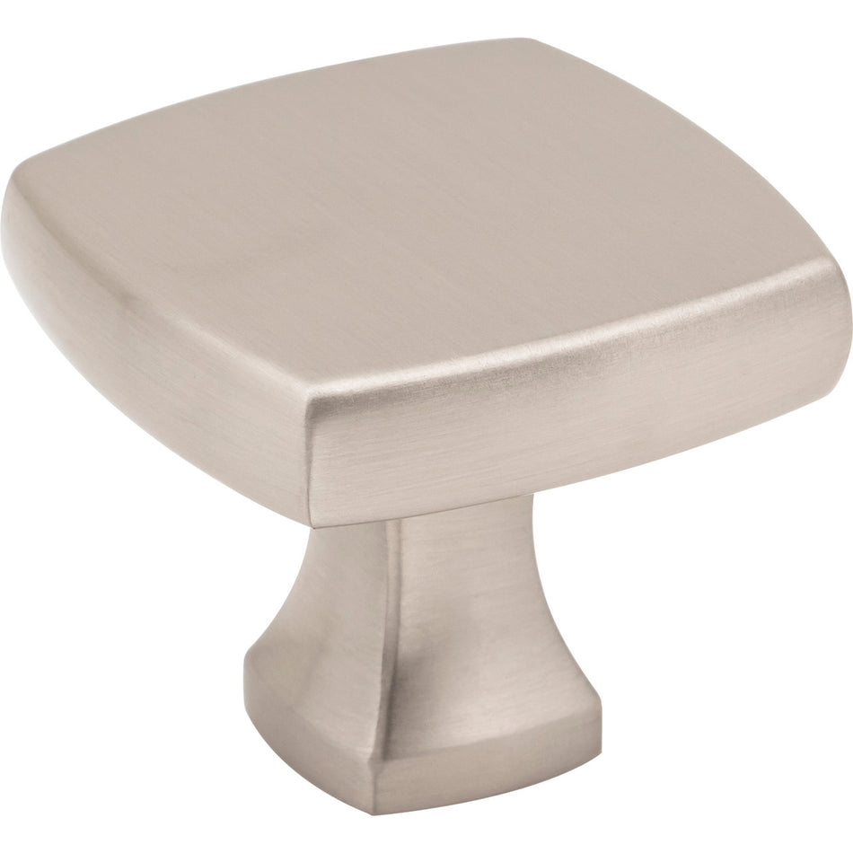 Jeffrey Alexander 663SN: 1-3/8" Griffin Square Cabinet Knob - Satin Nickel