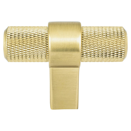 Berenson 5048-4MDB: 2" Radial Reign T-Bar Cabinet Knob - Modern Brushed Gold