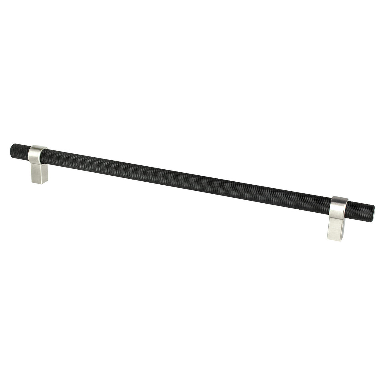 Berenson 5065-455BPN: 12" cc Radial Reign Appliance Pull - Matte Black/Brushed Nickel