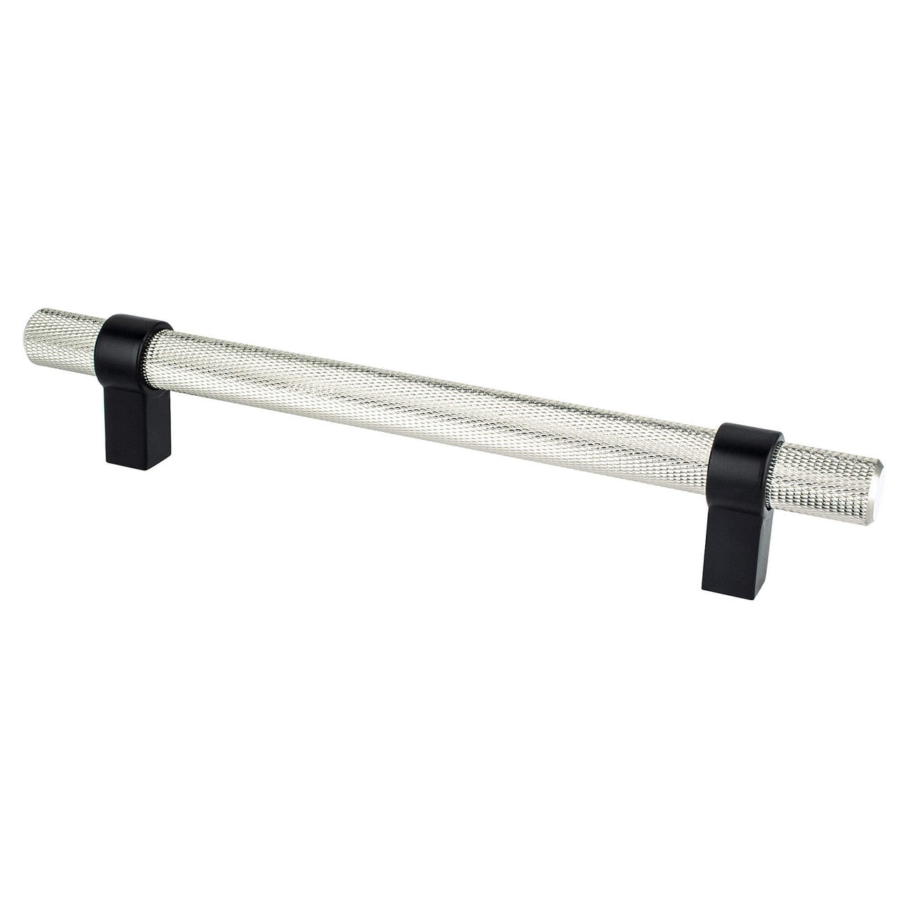 Berenson 5069-4BPN55: 160mm cc Radial Reign Cabinet Pull - Brushed Nicke/Matte Black