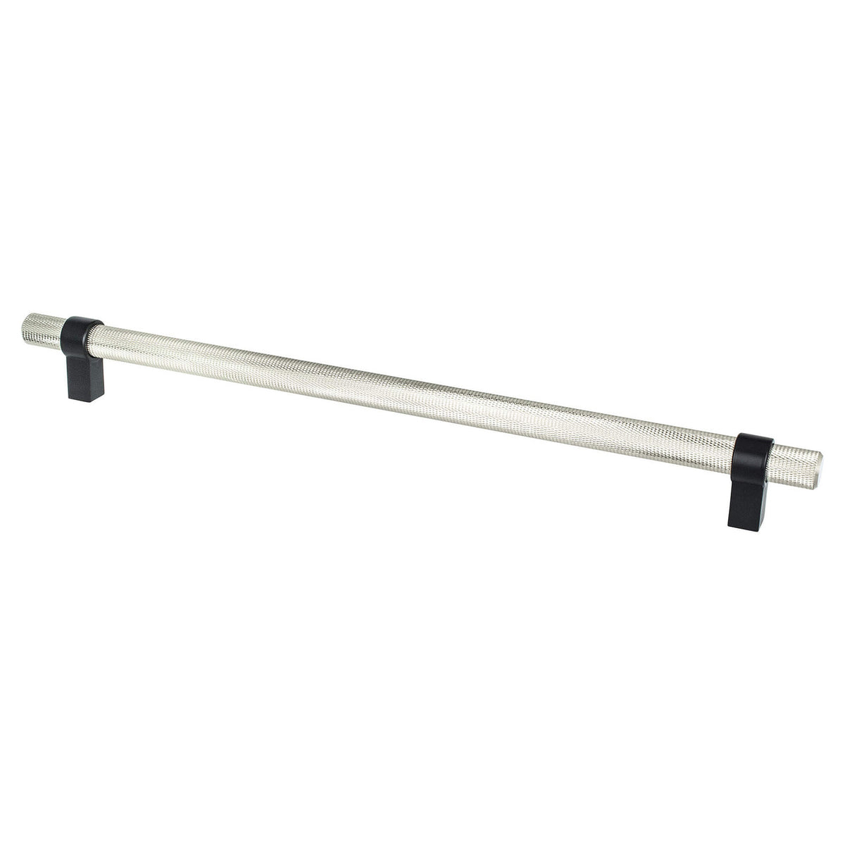 Berenson 5071-4BPN55: 12" cc Radial Reign Appliance Pull - Brushed Nicke/Matte Black