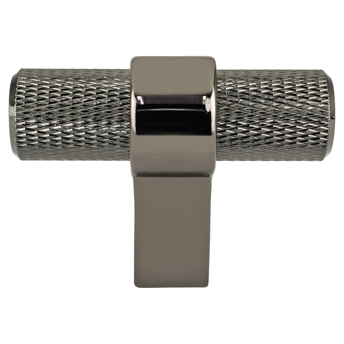 Berenson 5072-4098: 2" Radial Reign T-Bar Cabinet Knob - Black Nickel