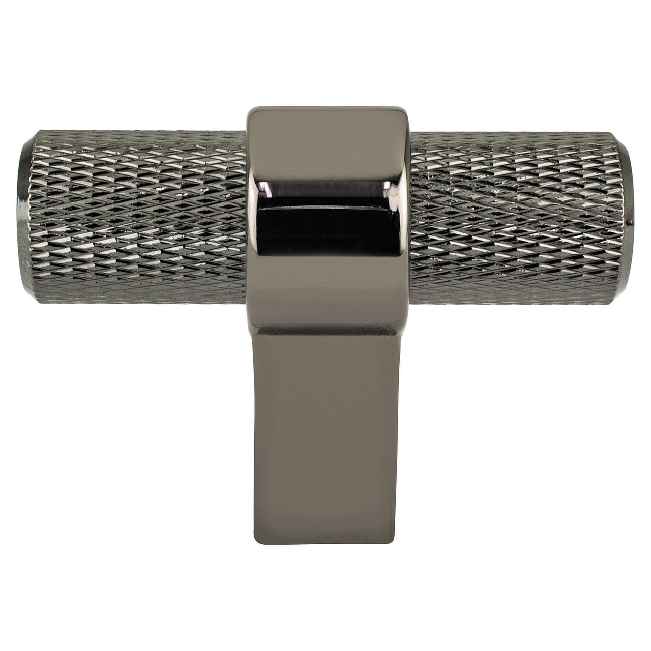 Berenson 5072-4098: 2" Radial Reign T-Bar Cabinet Knob - Black Nickel