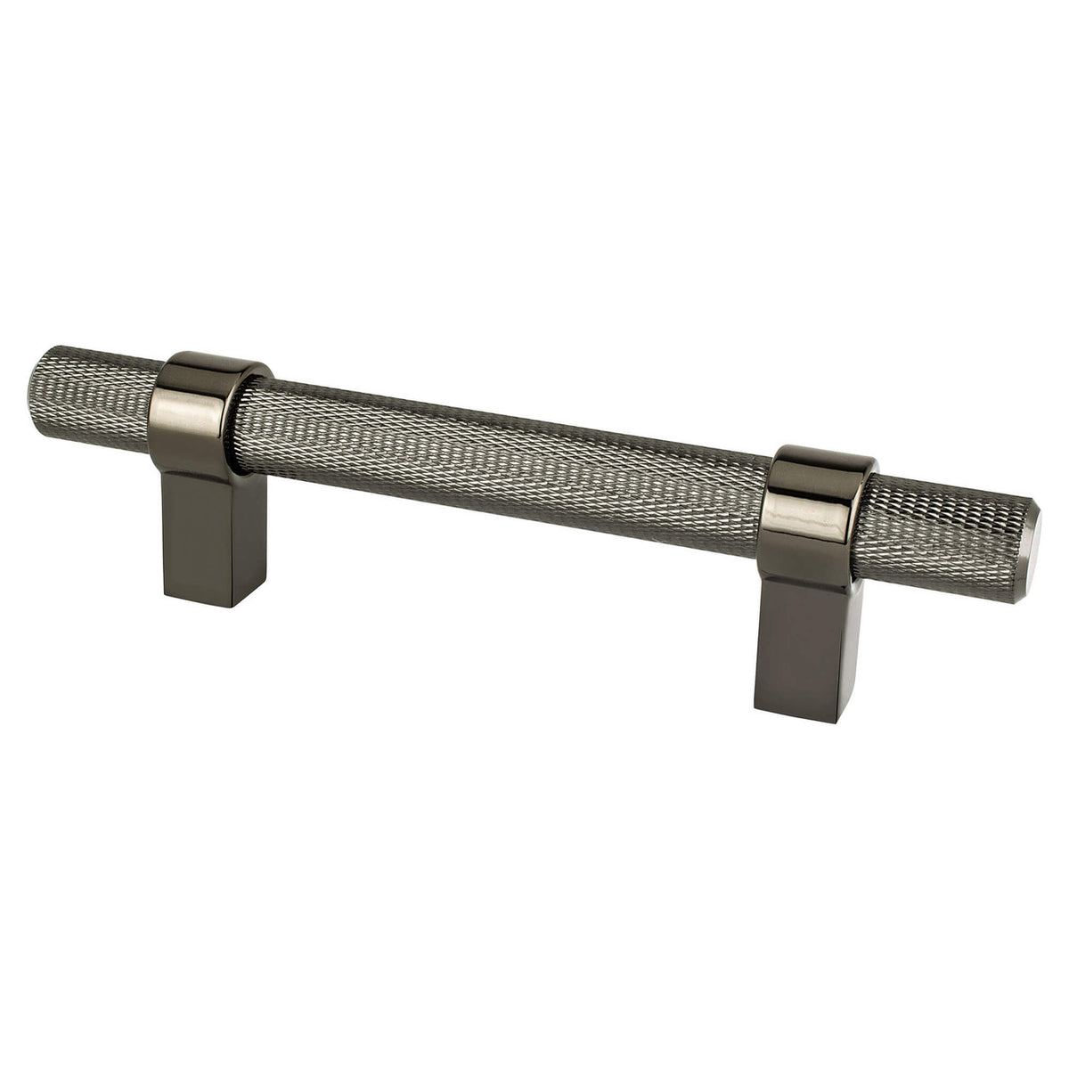 Berenson 5073-4098: 96mm cc Radial Reign Cabinet Pull - Black Nickel