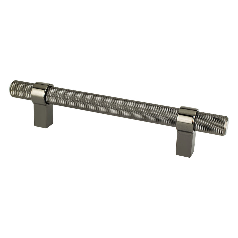 Berenson 5074-4098: 128mm cc Radial Reign Cabinet Pull - Black Nickel